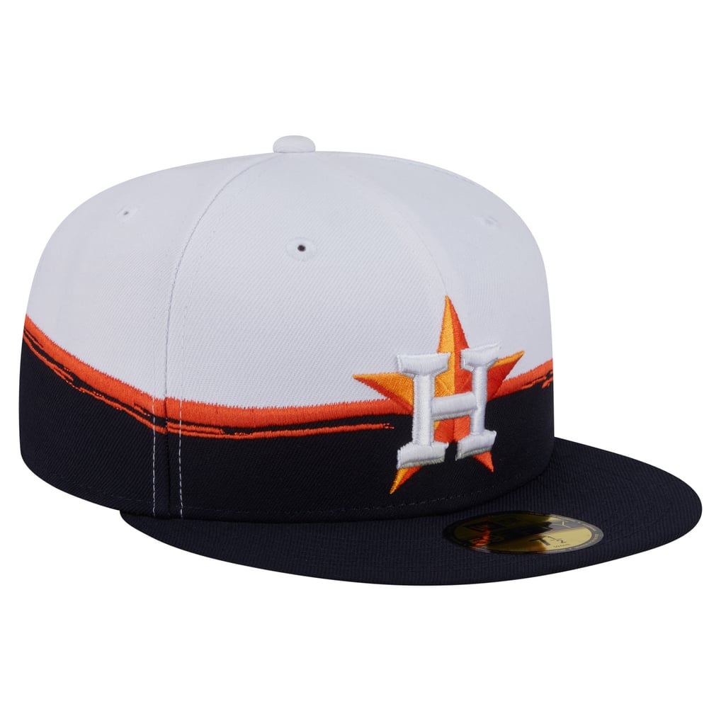  Houston Astros New Era Paint Stroke 59FIFTY Fitted Hat - Navy/White